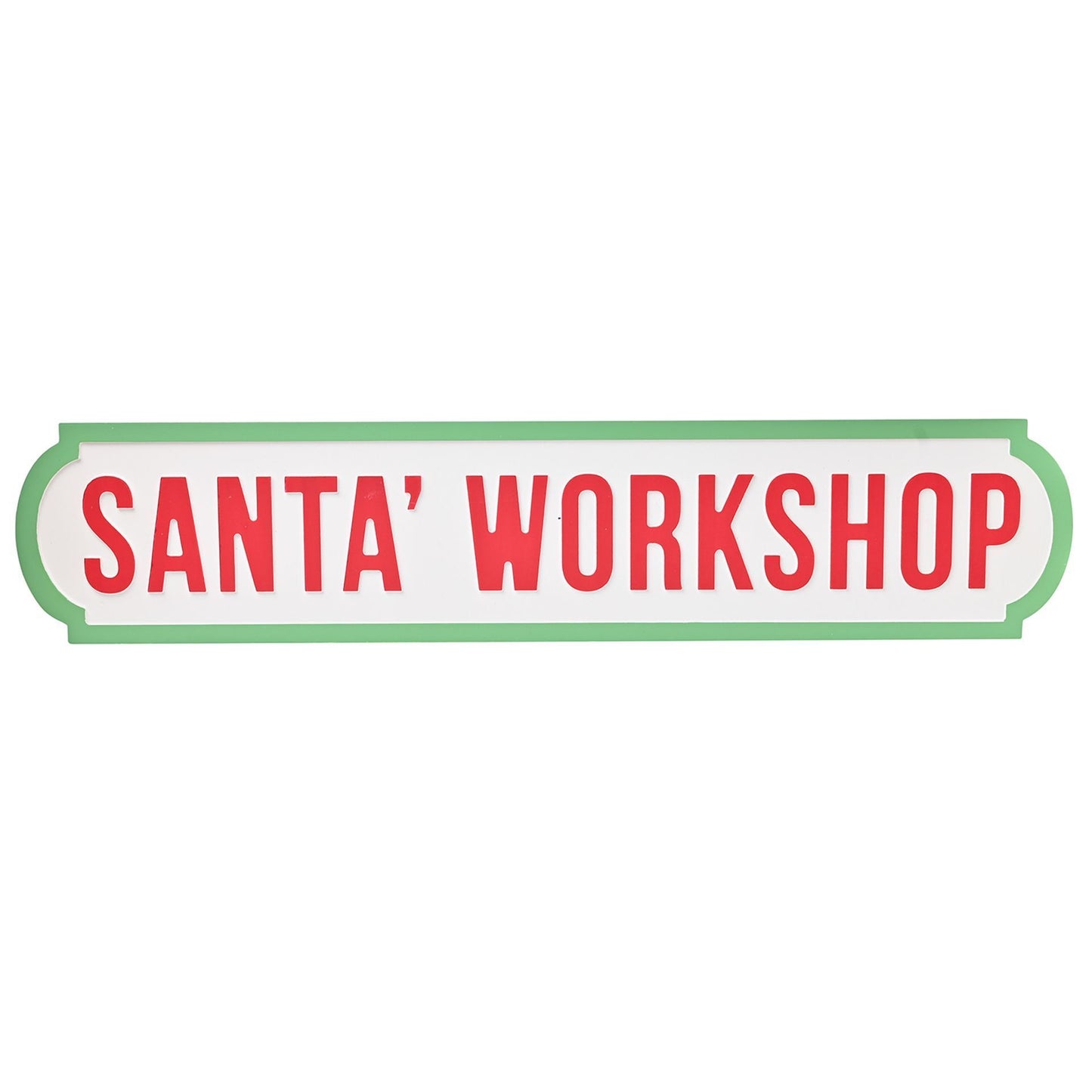 Santa's Workshop - Christmas Street Sign