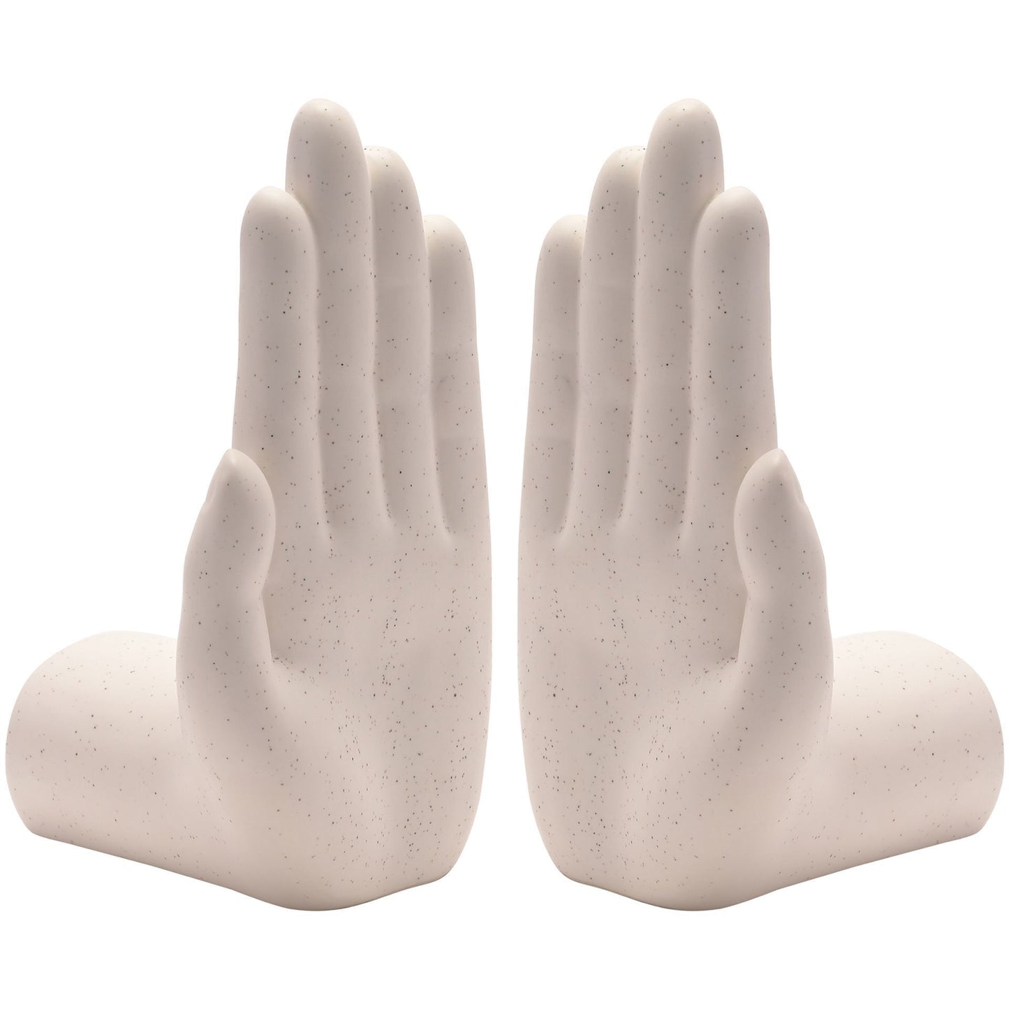 Hestia Set of 2 Ceramic Hands Bookends