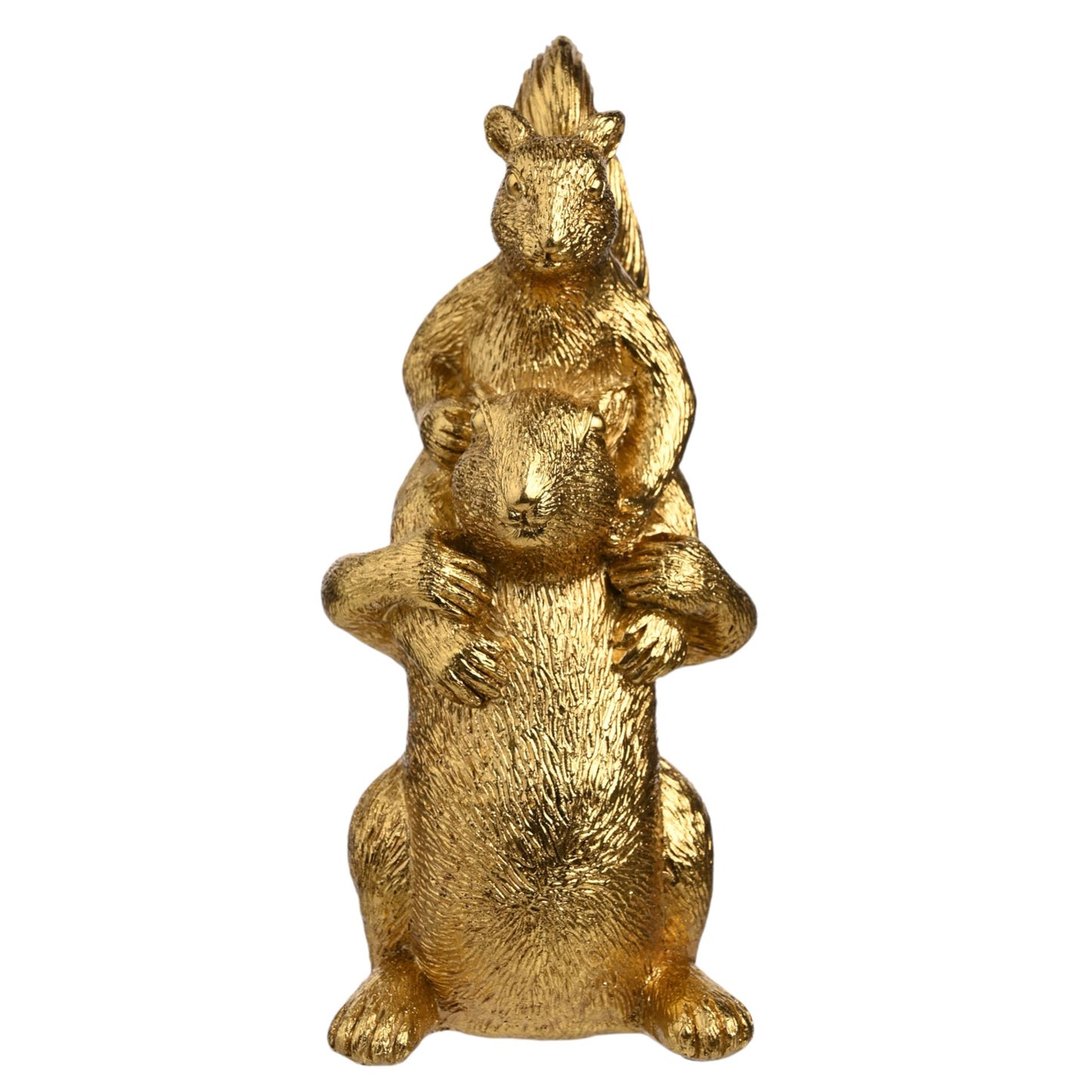 Hestia Gold Squirrels Figurine