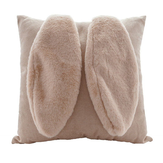 Bunny Ears and Tail Filled Cushion 38cm x 38cm