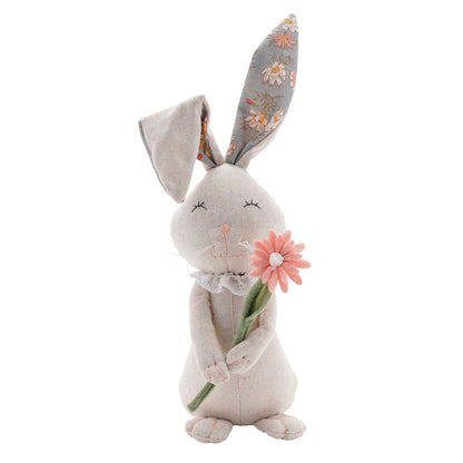 Boy & Girl Bunny With Floral Printed Ears