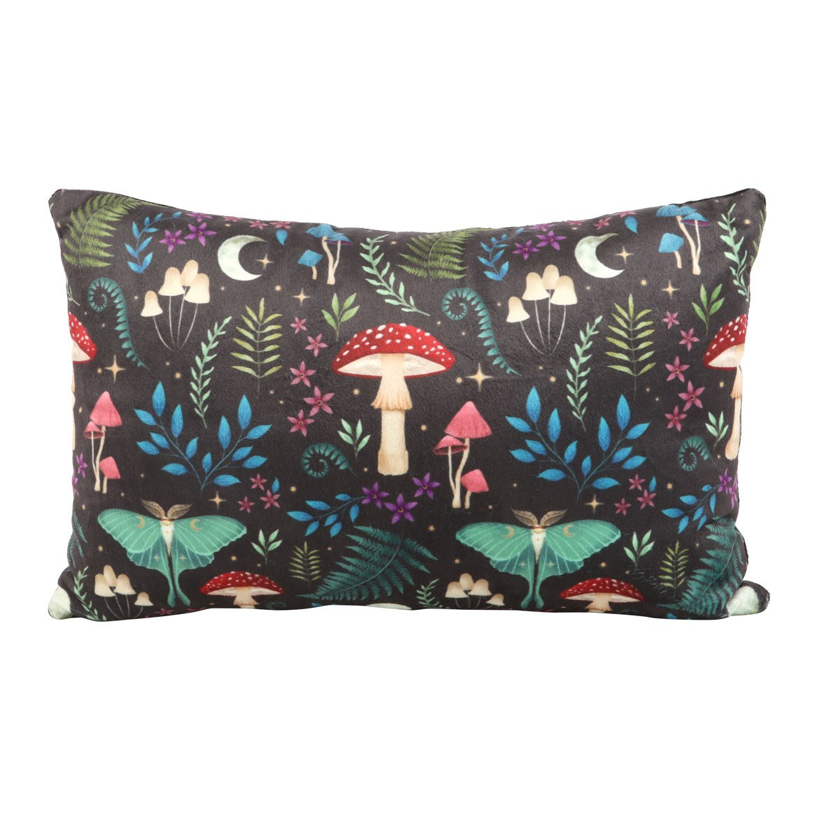 Rectangle Dark Forest Print Cushion - 40cm