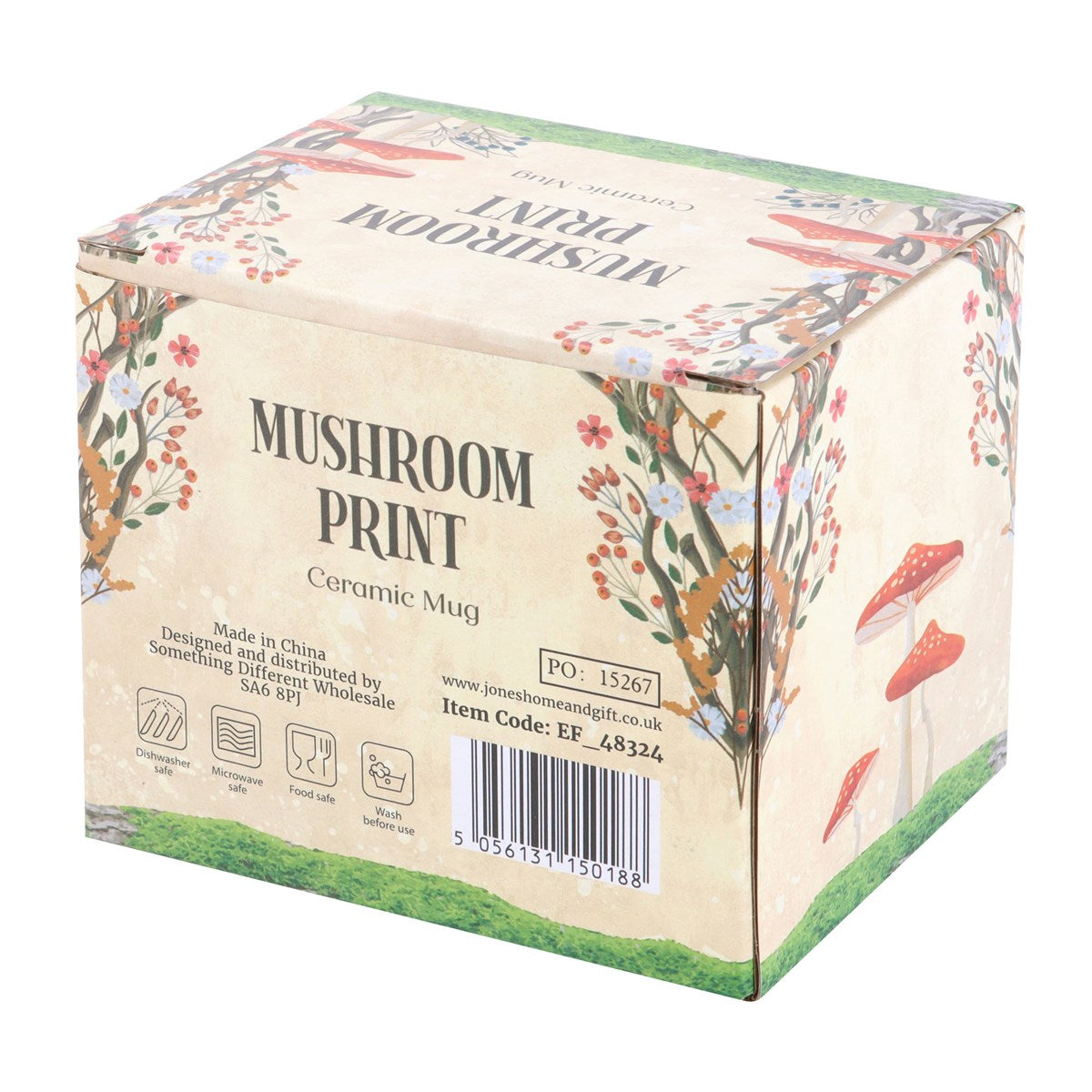 Mushroom Print Mug