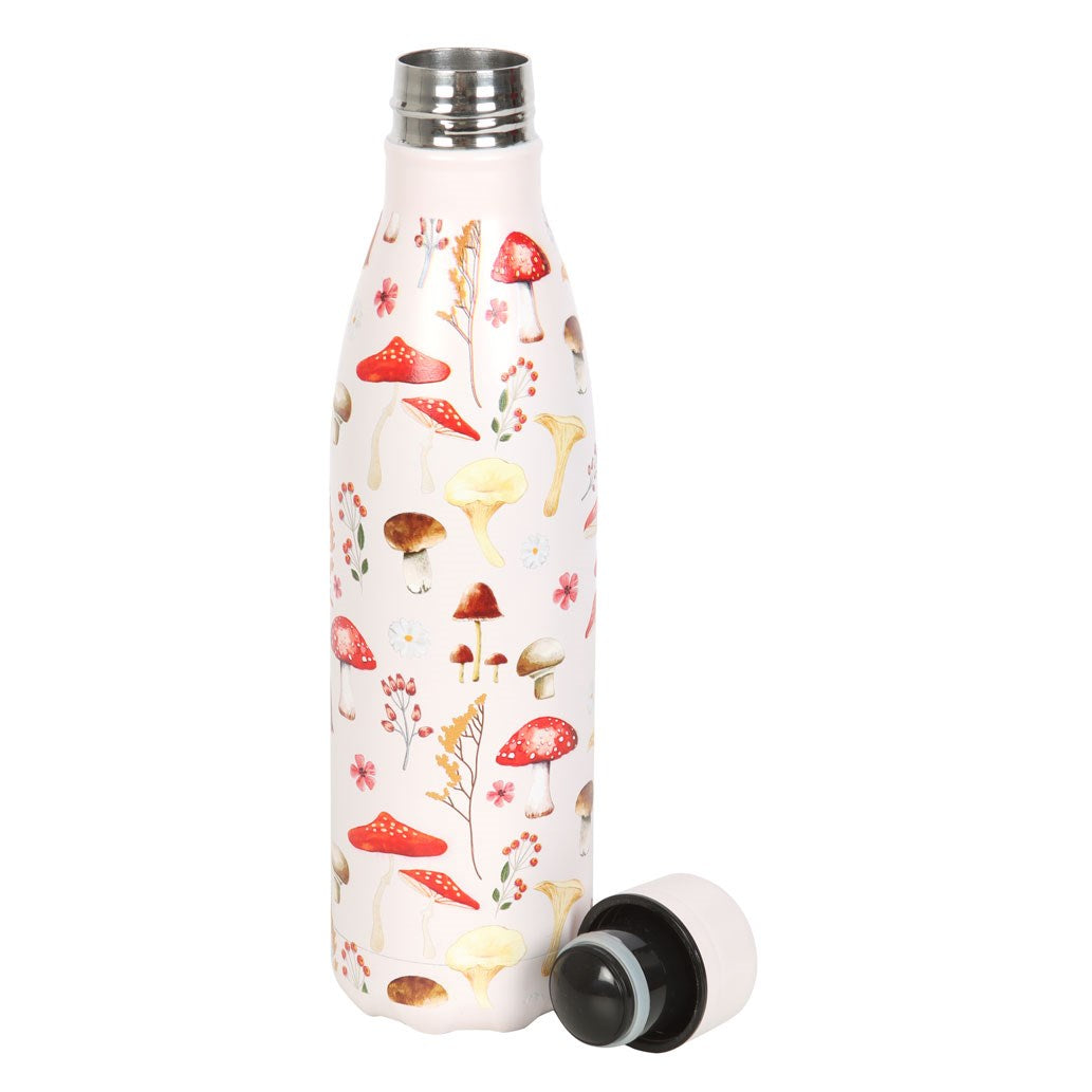 Mushroom Print Metal Drinks Bottle