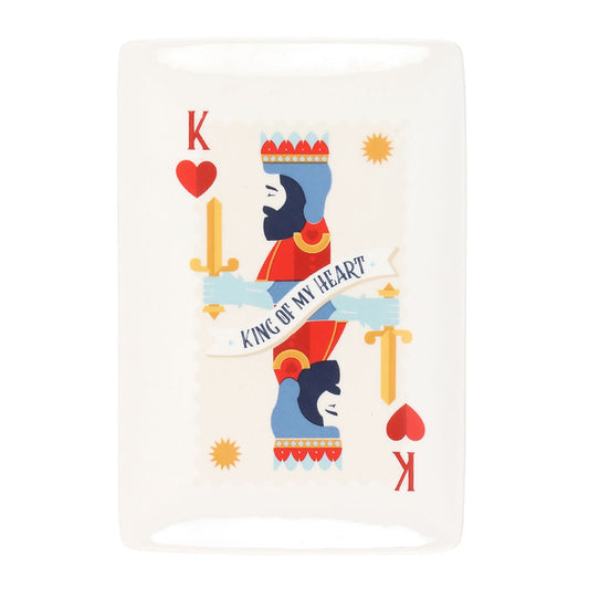 King of My Heart Ceramic Catch All Dish