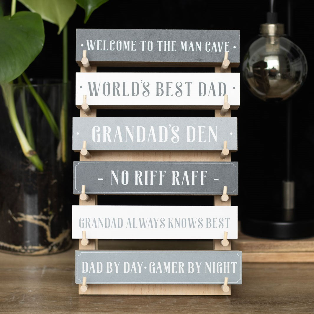 Dad & Grandad Block Signs