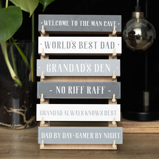 Dad & Grandad Block Signs