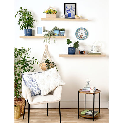 Ceramic Navy Blue Planter with Saucer - I Need A Drink