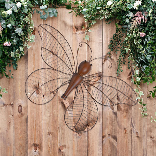 Country Living Metal Wall Art - Large Butterly