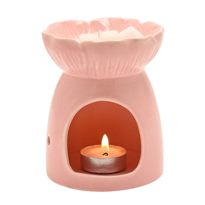 Hestia Pink Flower Wax Melt Holder