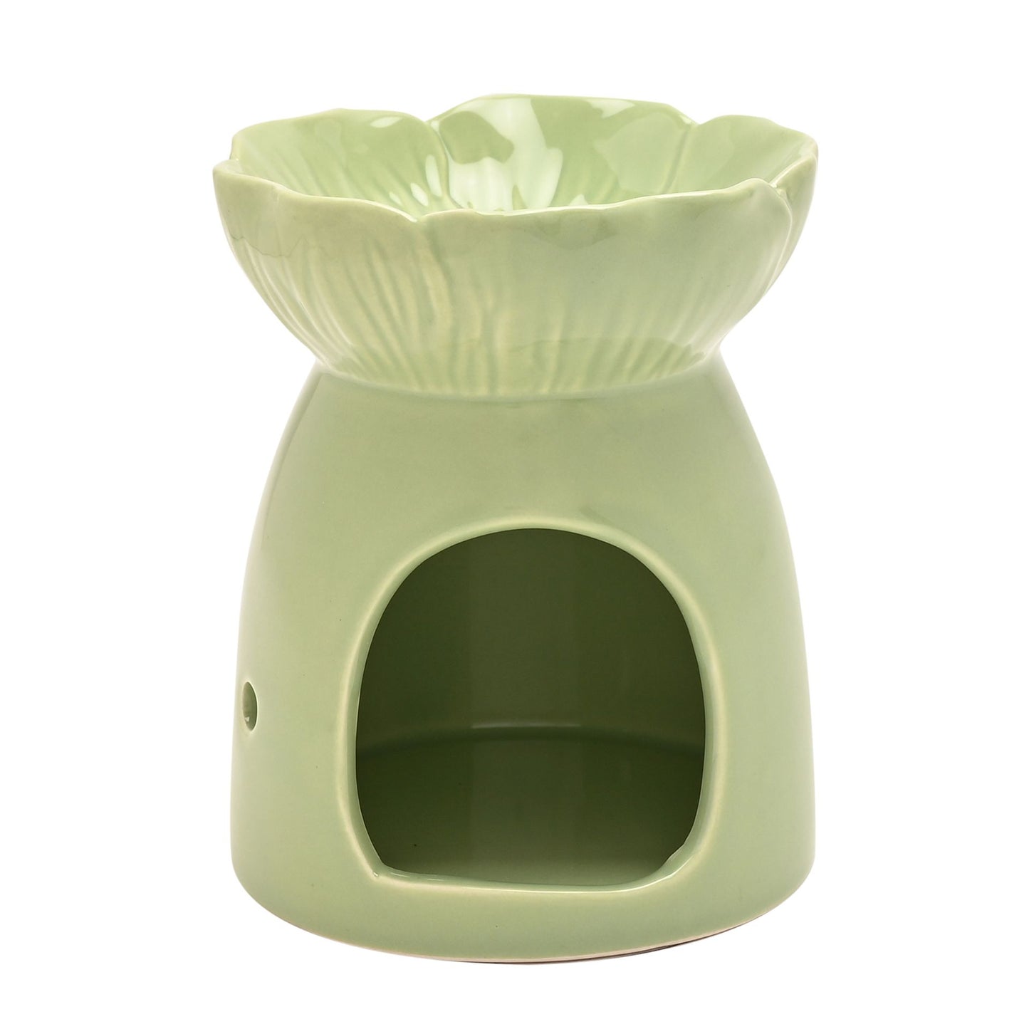 Hestia Green Flower Wax Melt Holder