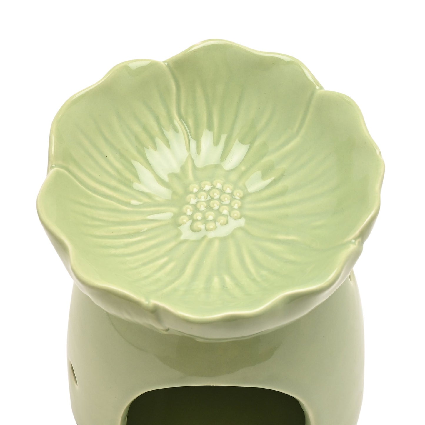 Hestia Green Flower Wax Melt Holder