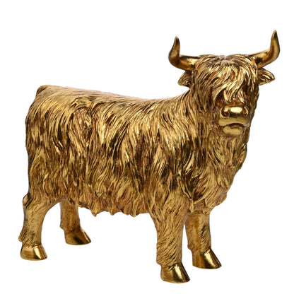 Hestia Gold Highland Cow - Large