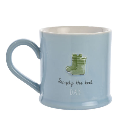 Love Life Embossed Mug - Dad