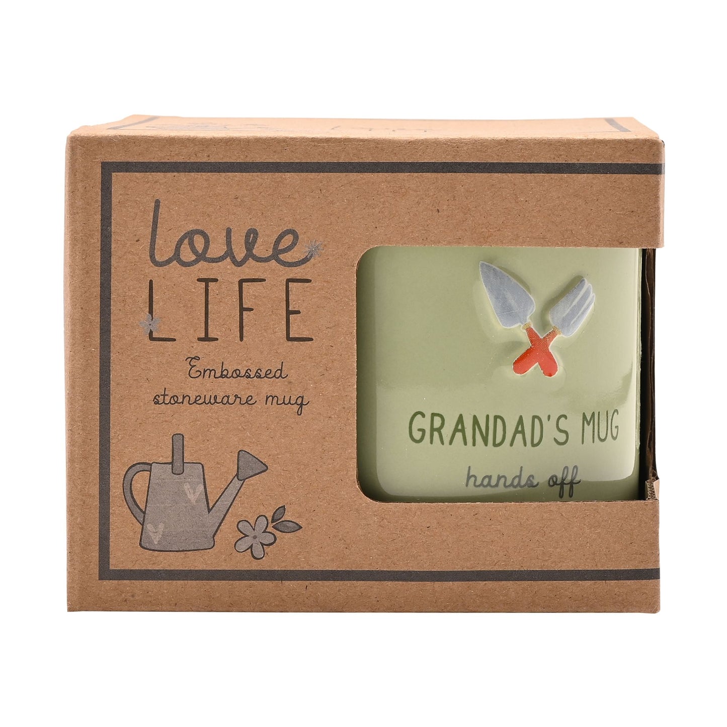 Love Life Embossed Mug - Grandad