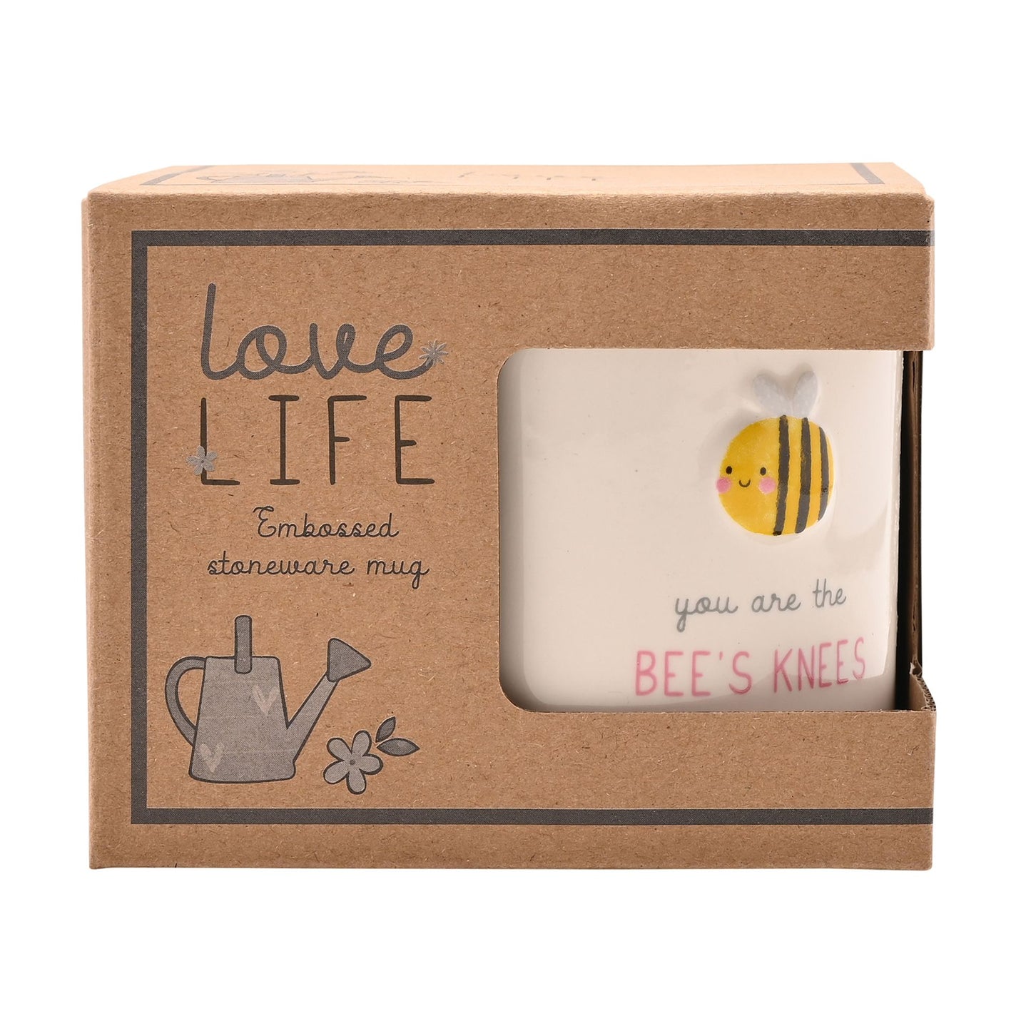 Love Life Embossed Mug - Bees Knees