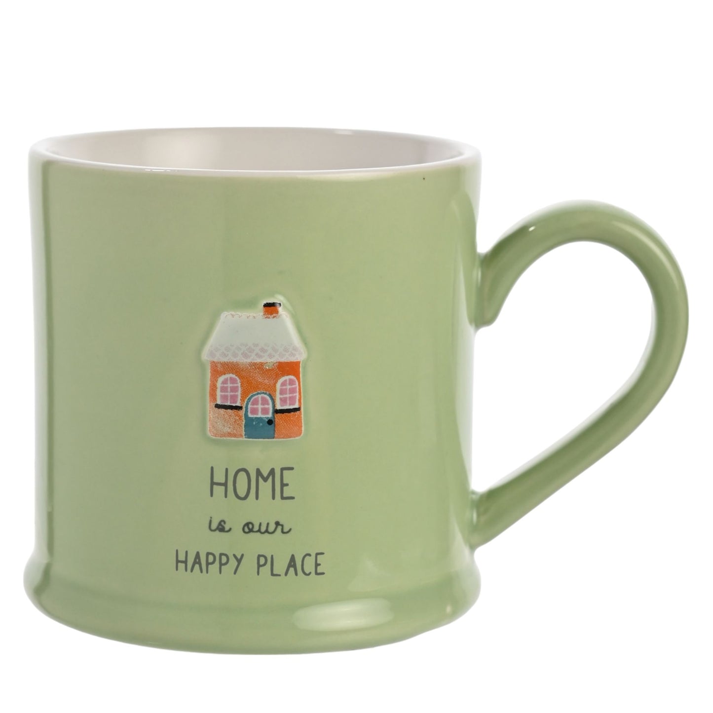 Love Life Embossed Mug - Home is Our Happy Place