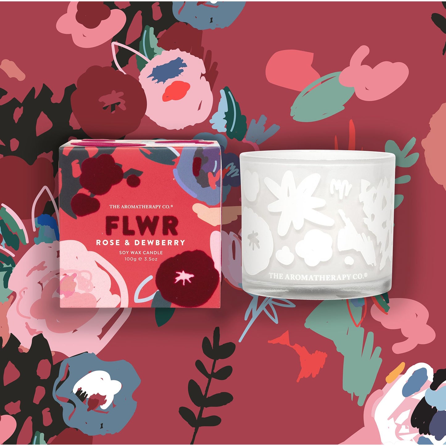 FLWR Candle - Rose and Dewberry