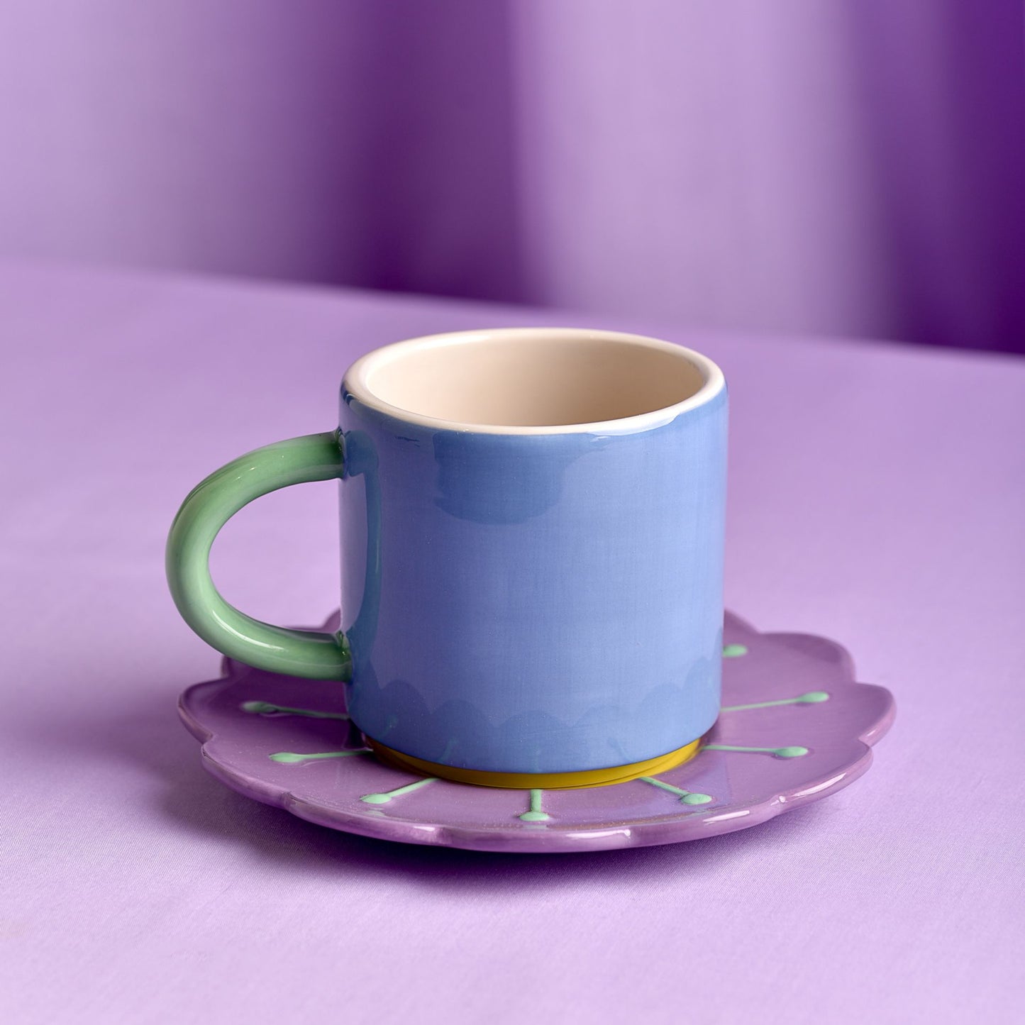 Raspberry Blossom Mug and Coaster Set