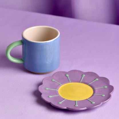 Raspberry Blossom Mug and Coaster Set