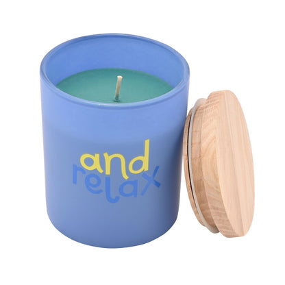 Raspberry Blossom Fragranced Candle In A Pouch - "And Relax"